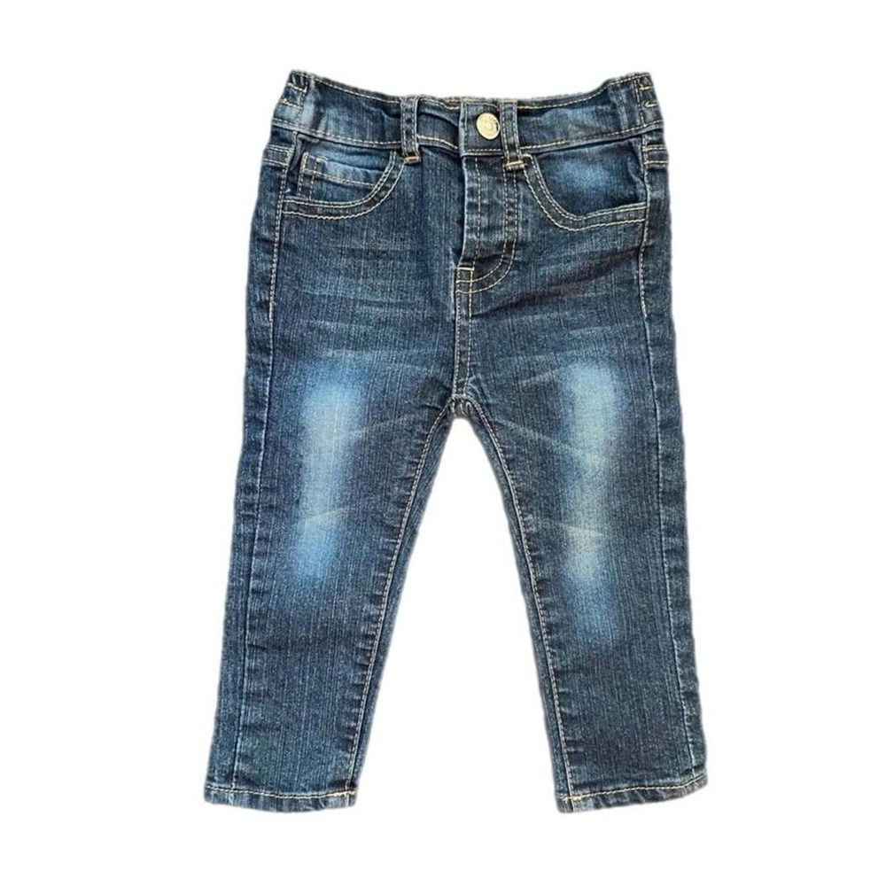 7‎ For All Mankind Excellent Jeans Blue Distressed Elastic Waist 12M